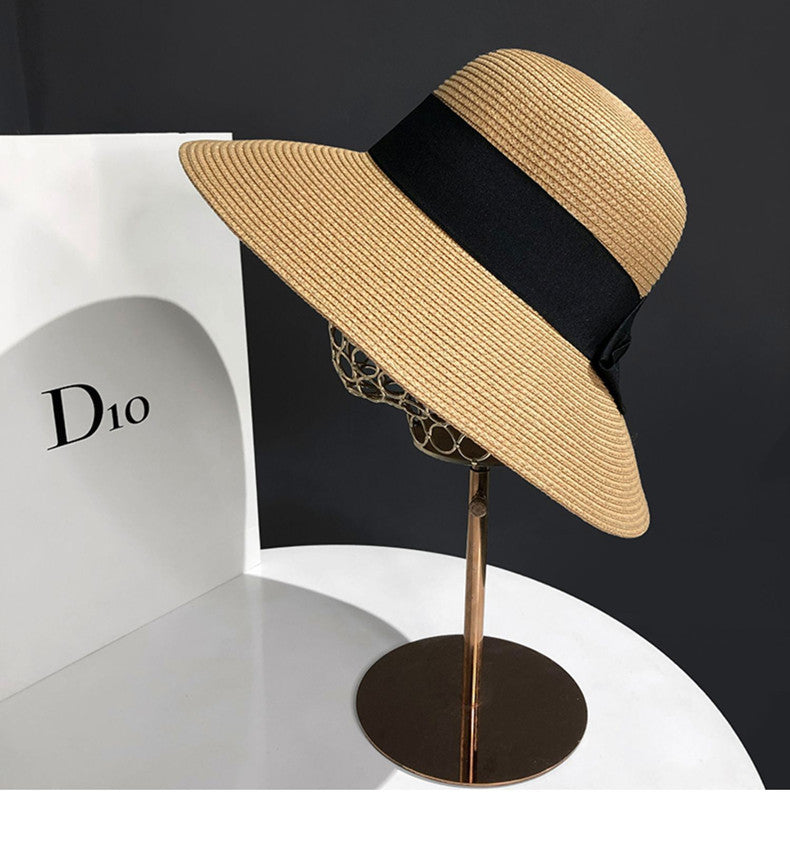 Women's Art Bow Big Brim Sun Hat
