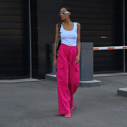 Fashion Lace-up Legging Work Pants For Women
