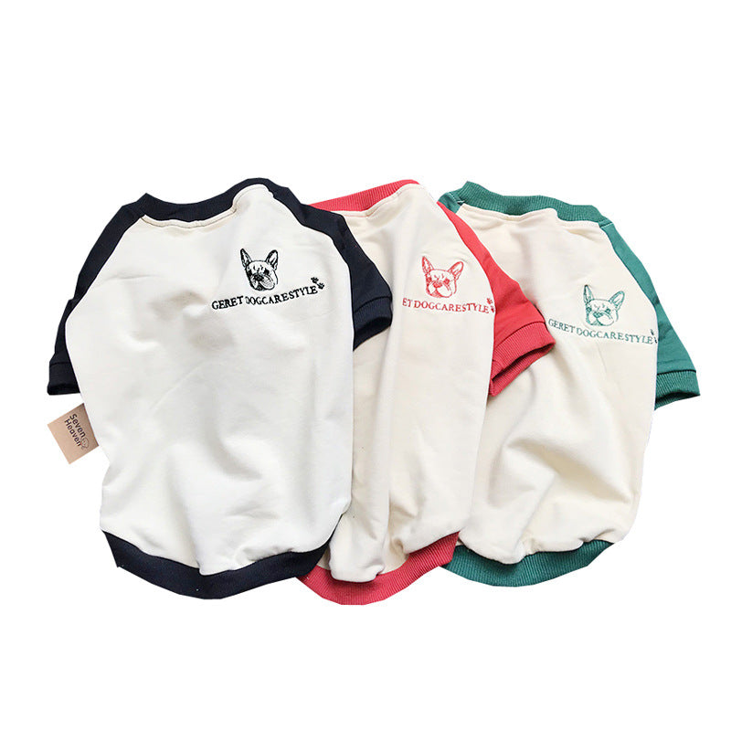 Dog Clothing Korean Style Long-sleeved T-shirt