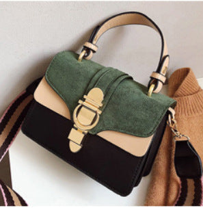 One shoulder retro matte small square bag