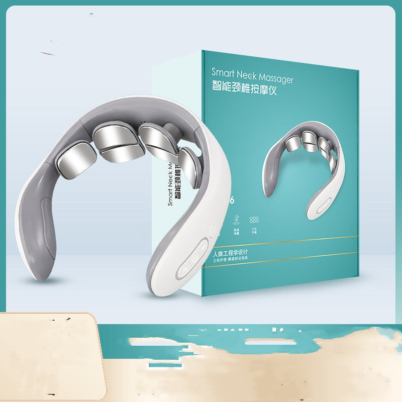 Portable Smart Neck Massager Vibration Hot Compress