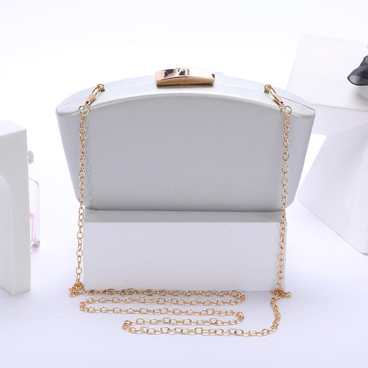 Fashion Crossbody Bag Women Simple Solid Color Fan-shaped