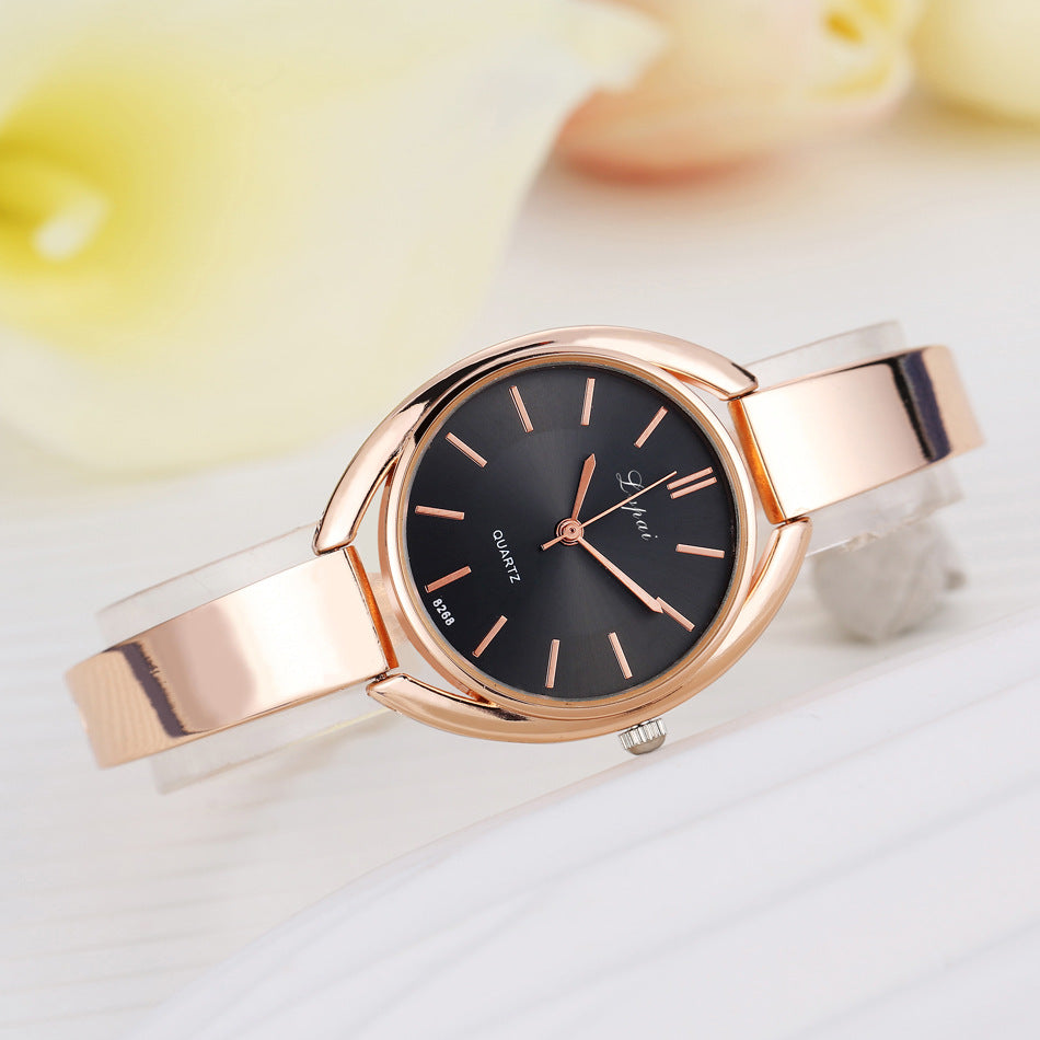 Ladies Korean Version Of Fashion Watch Steel Band With Diamond High-end Watch
