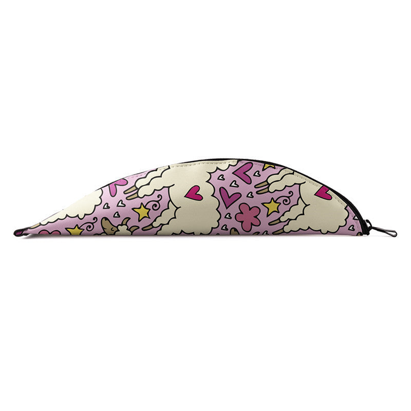 Digital printed leather dumpling pen case