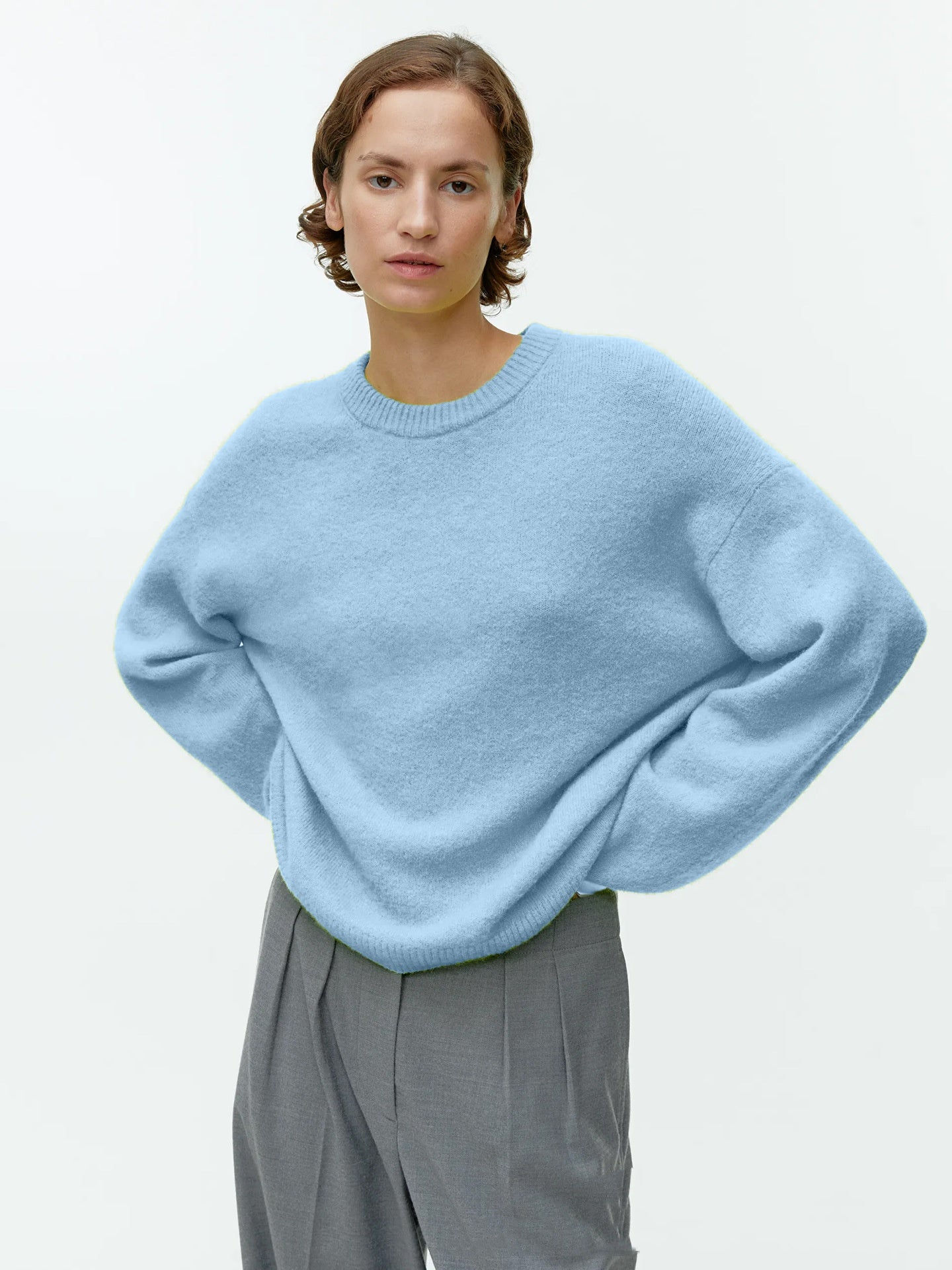 Pullover Women's Loose Thick Cashmere Round Neck Sweater