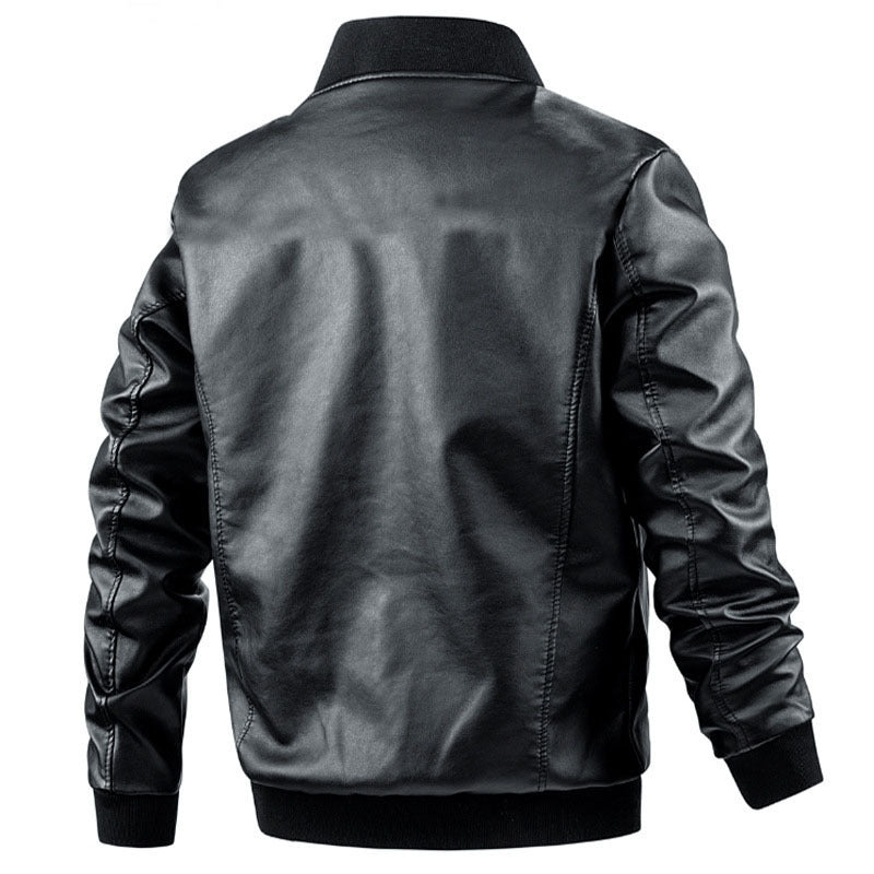 Men's Spring And Autumn Korean Casual Leather Jacket