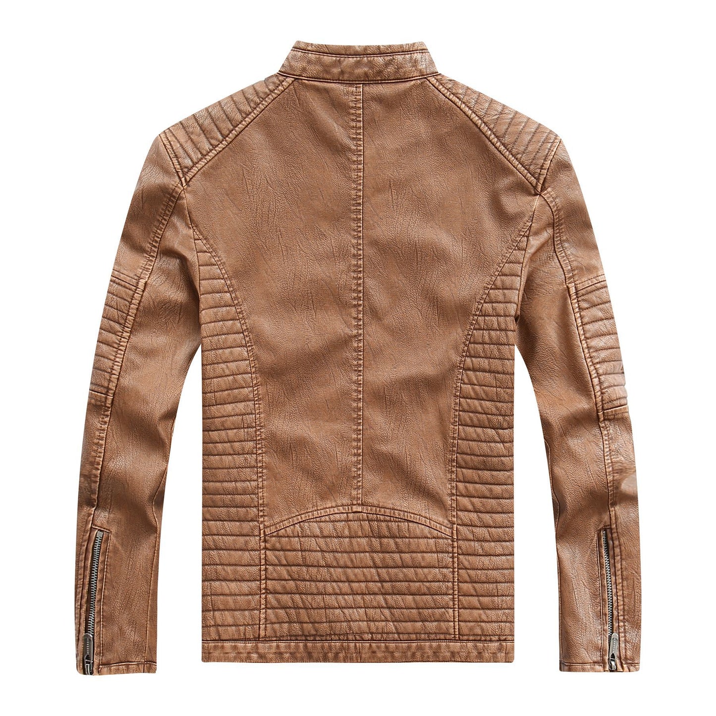 Style Washed Men's Pu Leather Jacket 3New