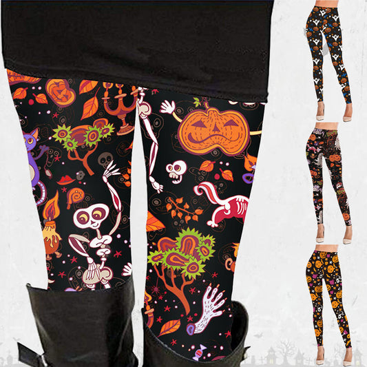 European Beauty Pants Halloween Women's Casual Sports Tight