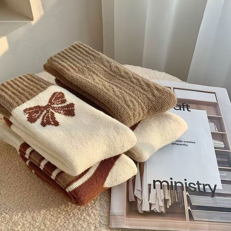 Women's AutumnWinter Warm Terry Socks
