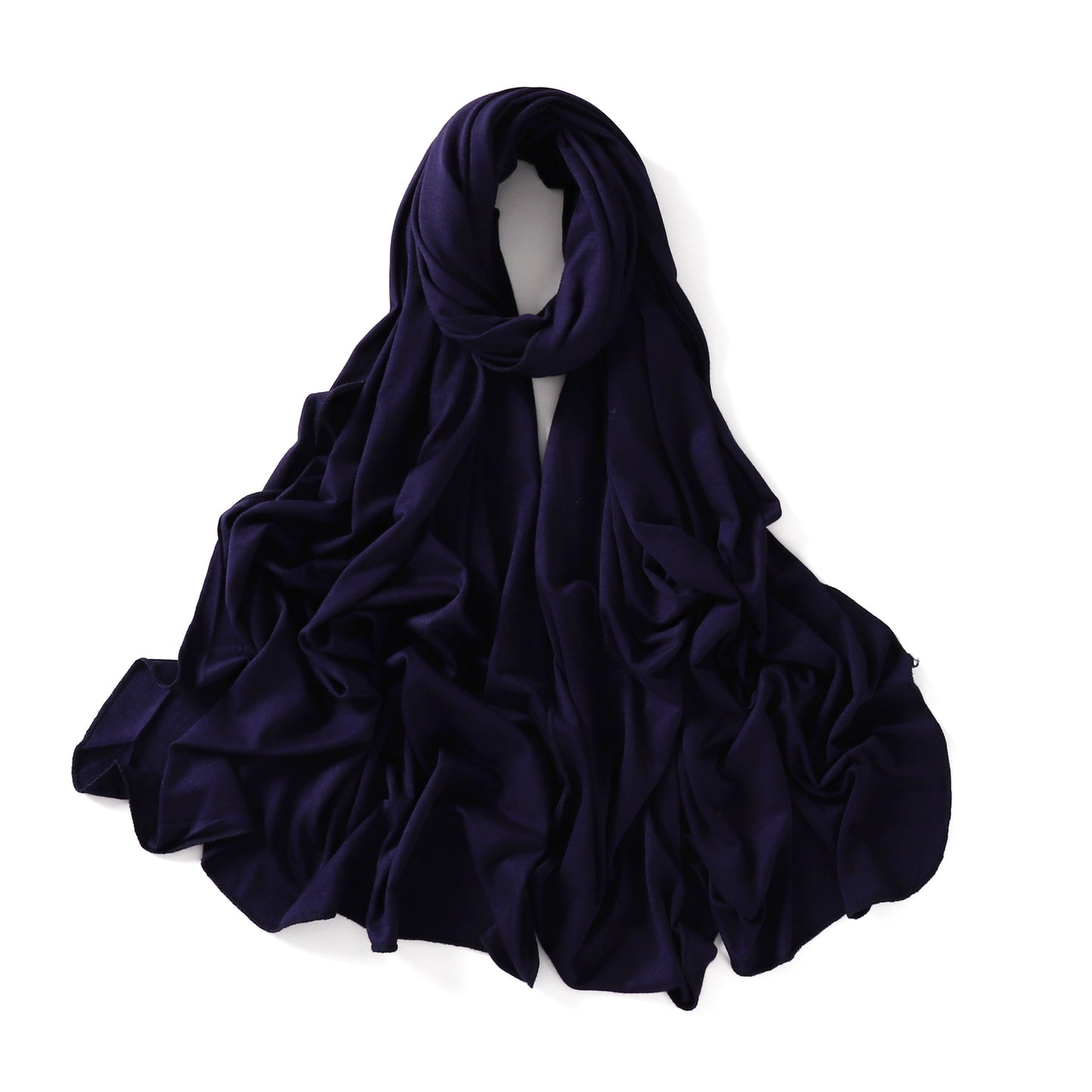 Colors Solid Color Modal Scarf Small Size Monochrome Jersey Veil Mercerized Cotton Scarf