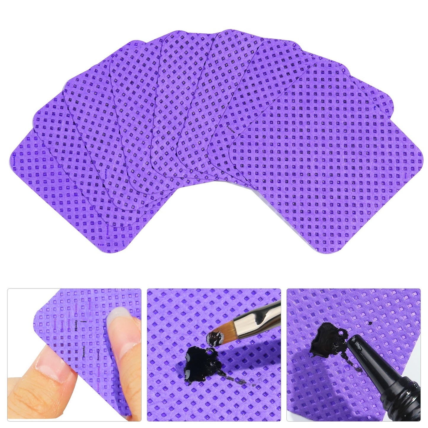 Portable Home Solid Color Magic Nail Polish Removing Tissue