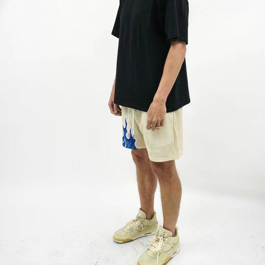 New Men's Flame Shorts Fast Drying For Fitness
