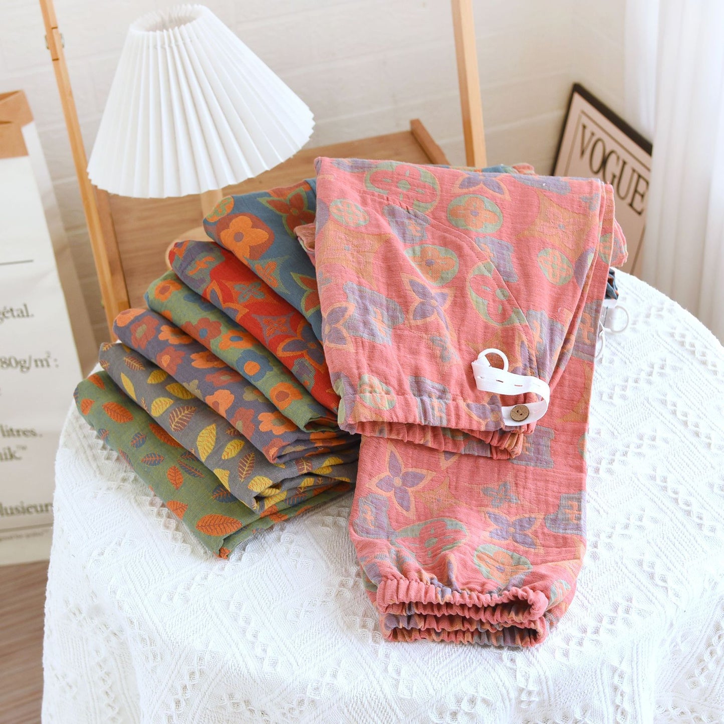 Yarn-dyed Jacquard Maternity Pants Four Seasons Thin Can Be Worn Outside P