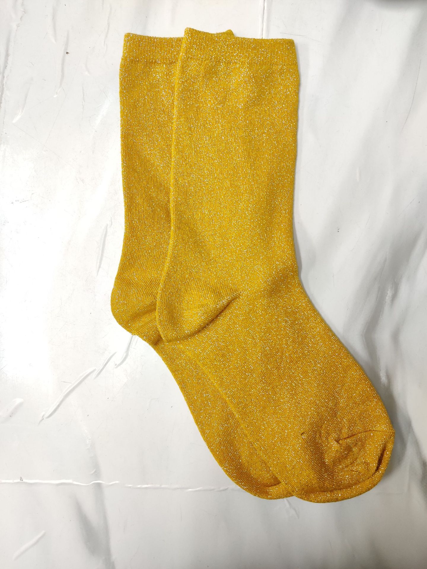 Women's Solid Color Thin Breathable Japanese Lurex Socks