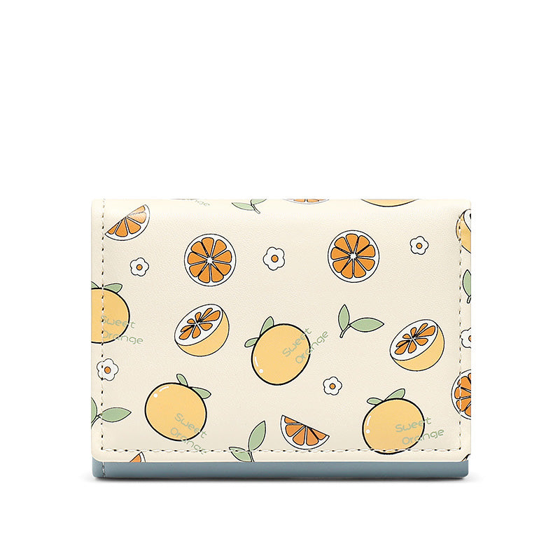 Ins Cartoon Folding Girl's Zero Wallet