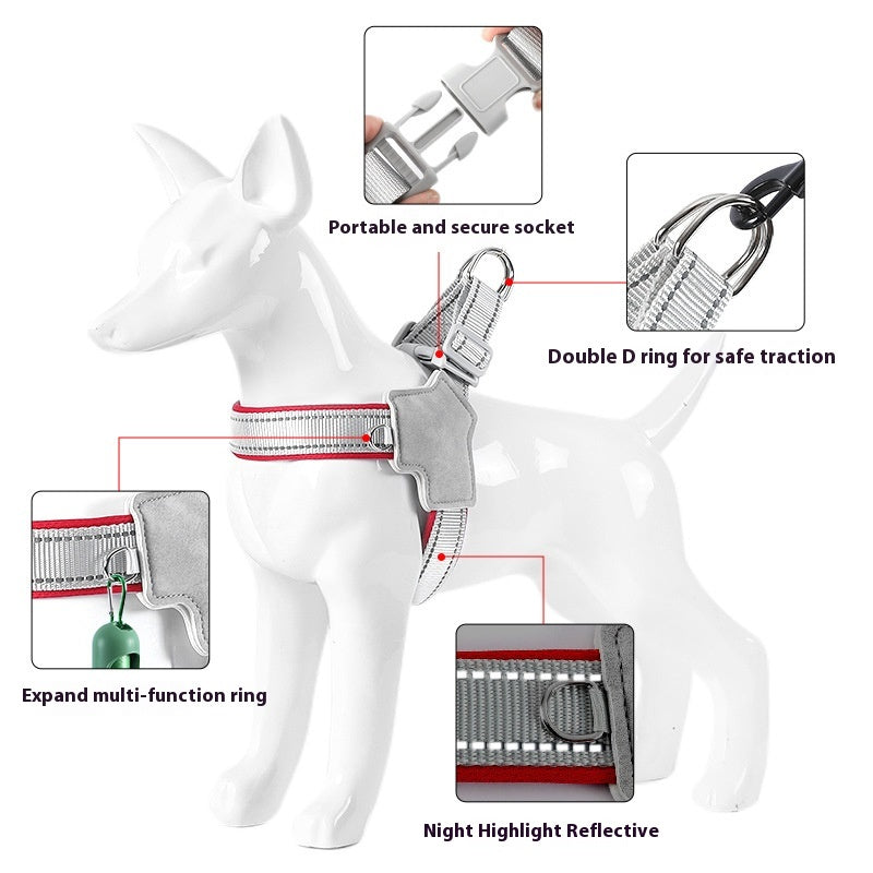 Dog Breast Strap Hand Holding Rope Vest-style Dog Walking Pet Collar