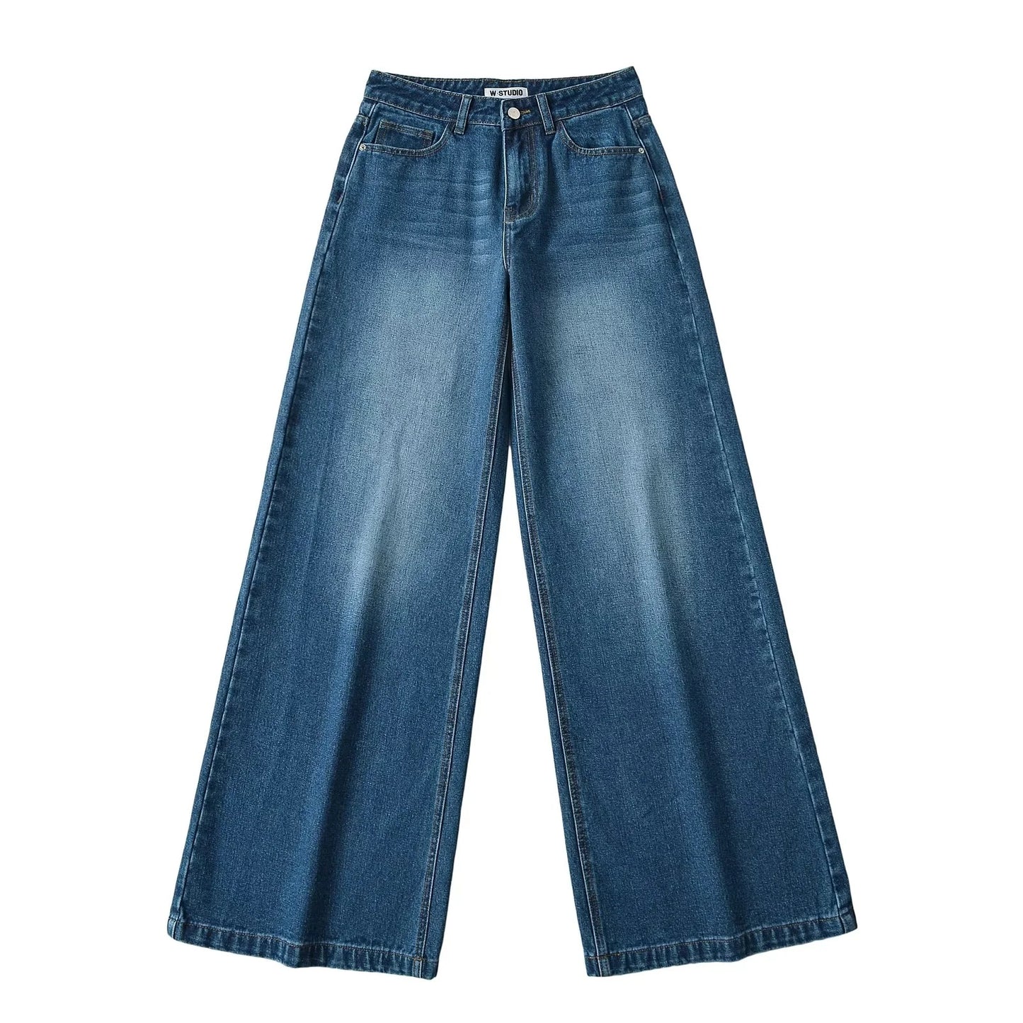 Water All-matching Jeans Horn Mop Trousers