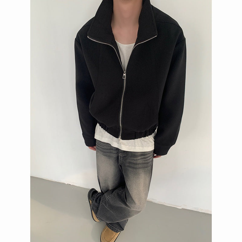Autumn Short Profile Citywalk Minimalist Couple Jacket Jacket