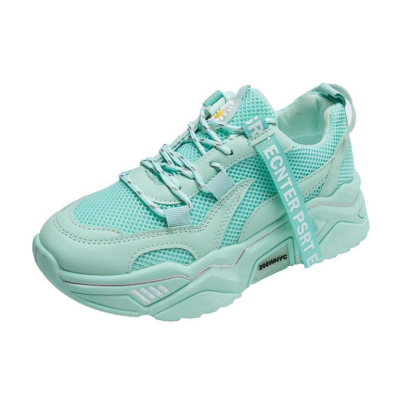 Daisy White Casual Sports Mesh Breathable Net Shoes