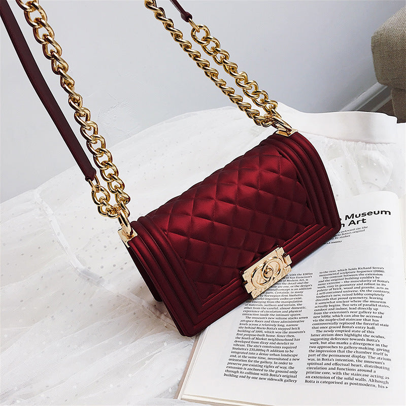 One-shoulder crossbody fashion chain bag