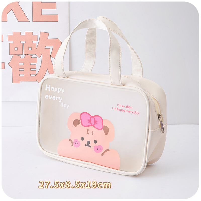 Women's Portable Oversized Transparent Waterproof Storage Bag
