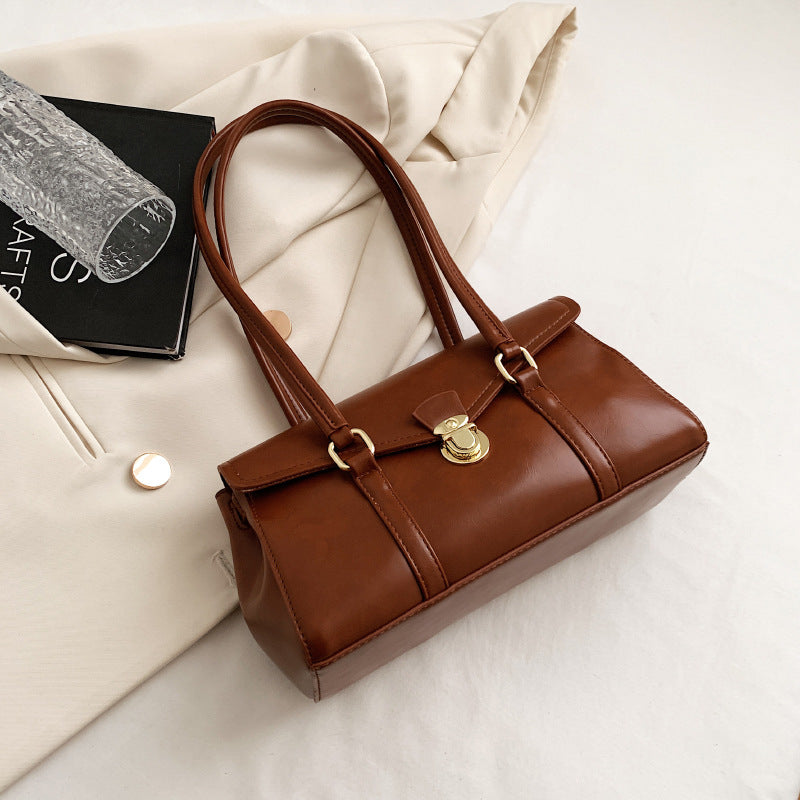 Retro High-grade Underarm Document Tote Bag Women