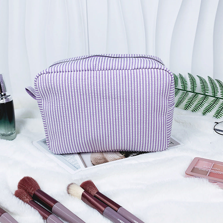 Personalized Embroidered Name Bubble-Chiffon Makeup Bag Portable