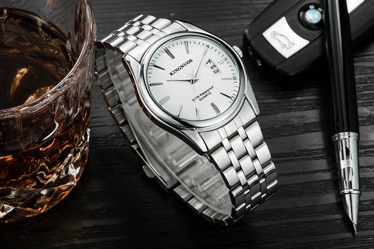 Fashion Steel Band Men's Waterproof Quartz Watch