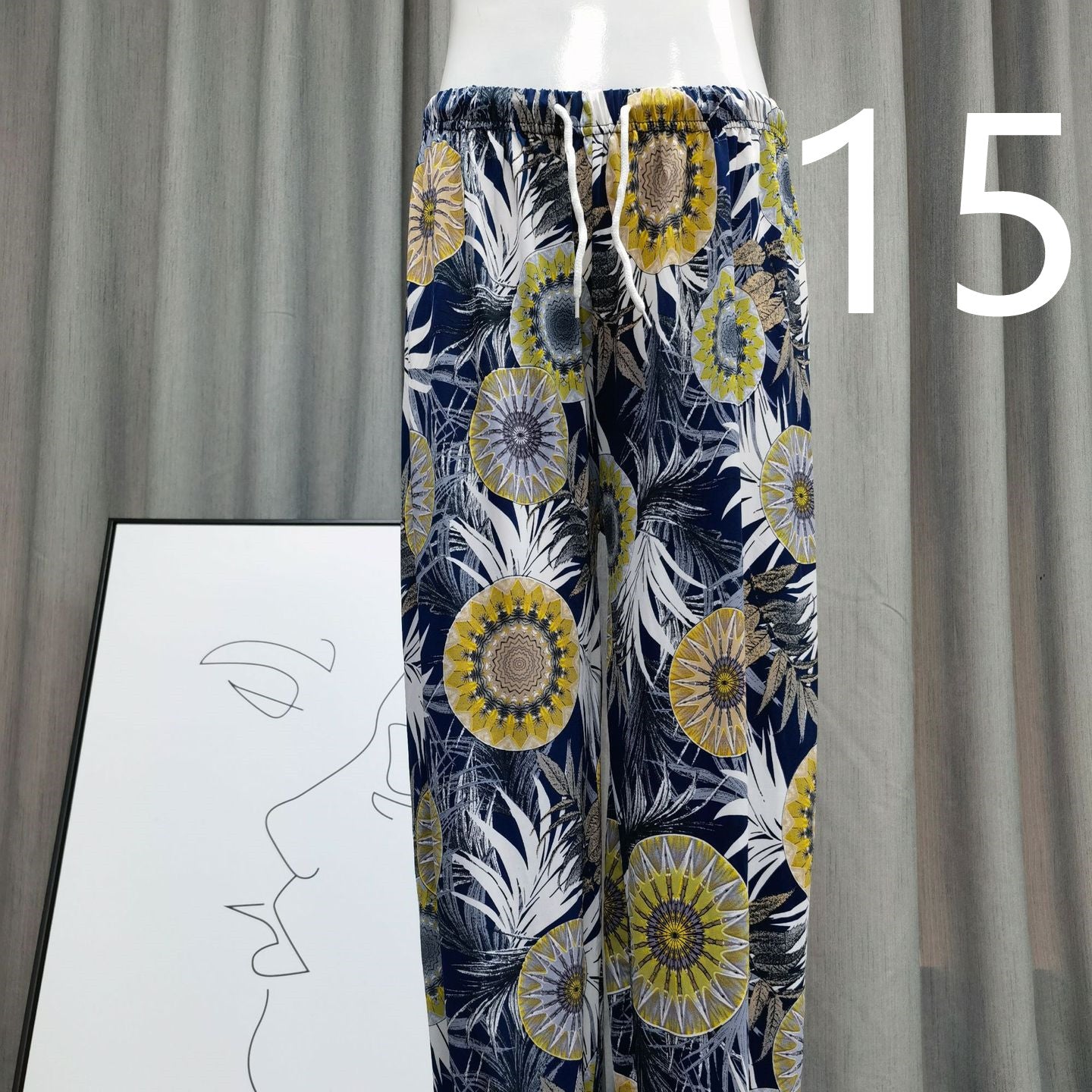 Women's Loose Drawstring High Waist Lantern Slacks