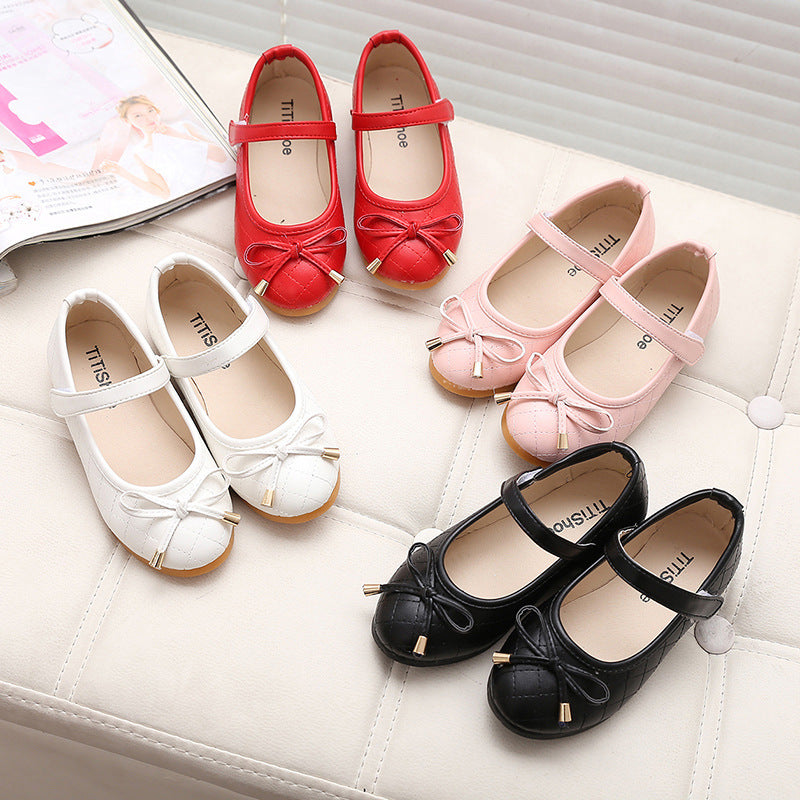 Girls' Single Shoes Spring New Korean Style Princess Shoes