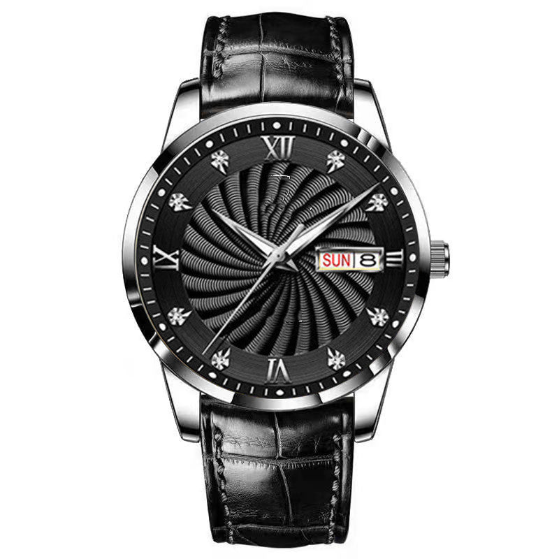 Luminous Men's Calendar Quartz Watch