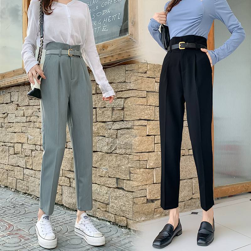 Cigarette Tube Are Thin And Versatile Drape Casual Pants