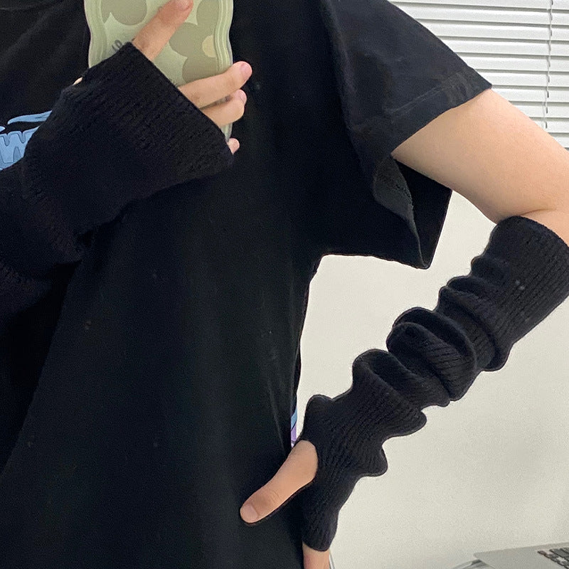Women's Solid Color Sweet Sleeves Toe Korean Style Wool