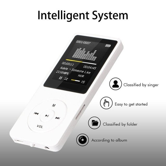 Sports MP3 With Screen MP4 Can Insert Memory Card 1.8 English Music Broadcast