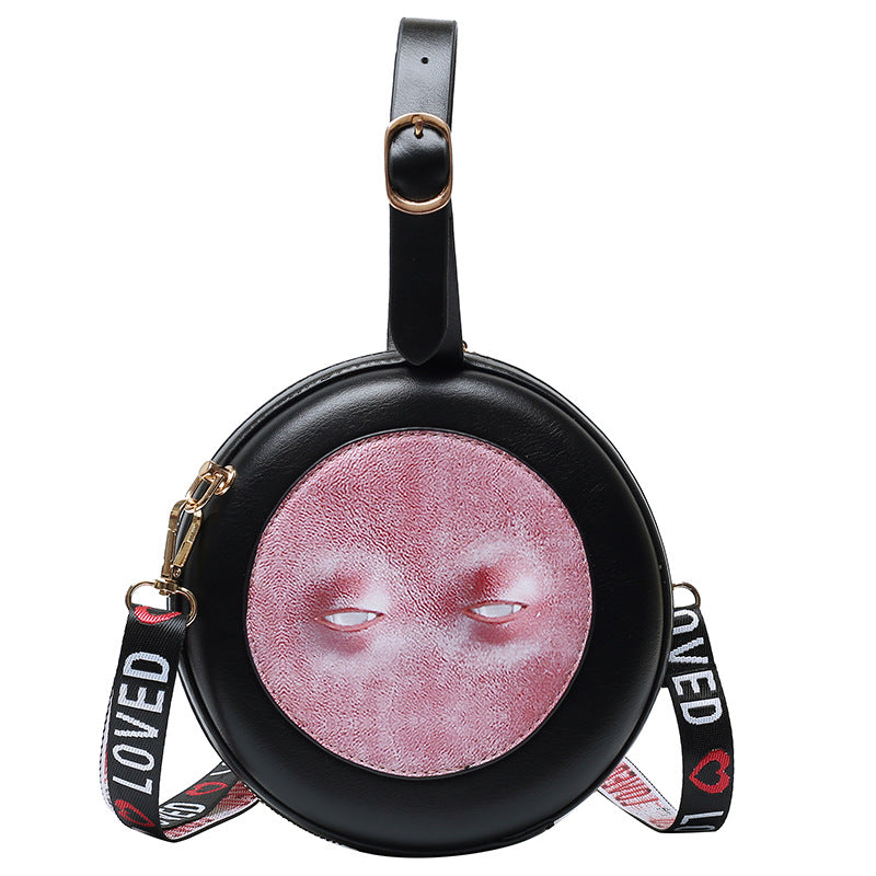 Personalized Eyes Women's Bag Shoulder Crossbody Portable Small Round
