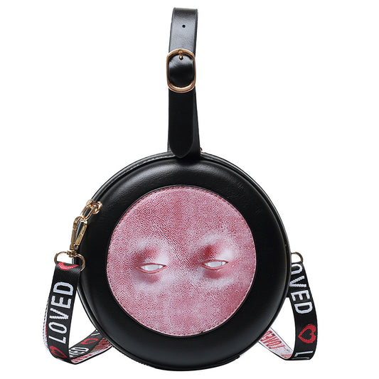 Personalized Eyes Women's Bag Shoulder Crossbody Portable Small Round