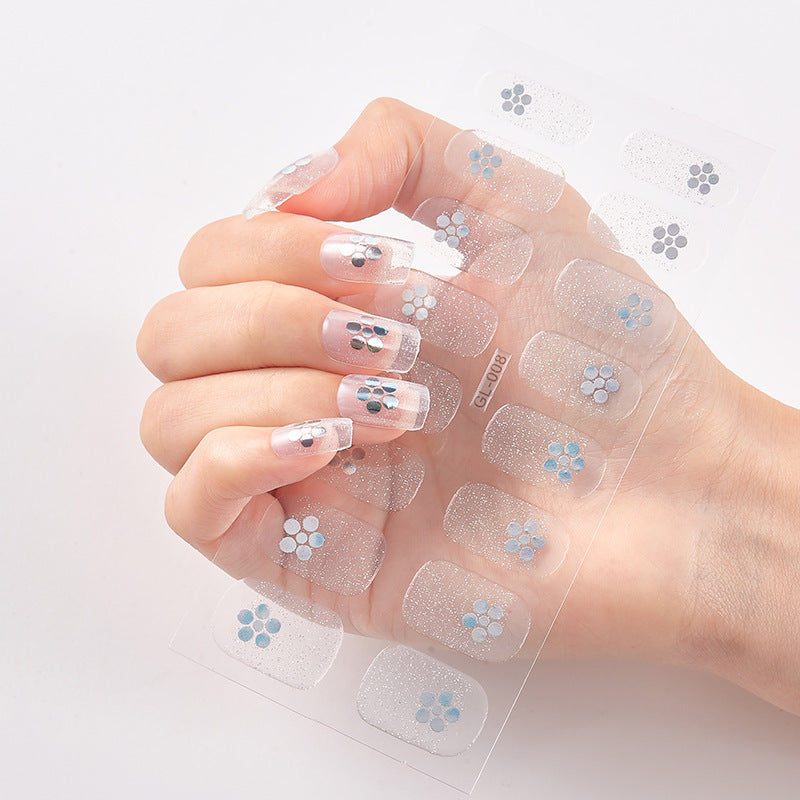 Gilding Cat's Eye Letter Color Nail Sticker