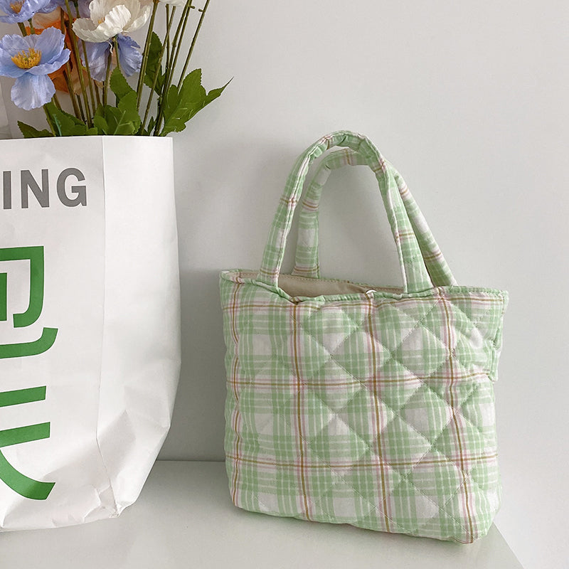 Sweet Quilted Small Flower Handbag All-match And Portable