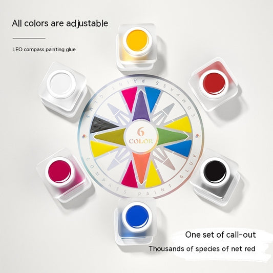 UV Polish Three Primary Colors Painted