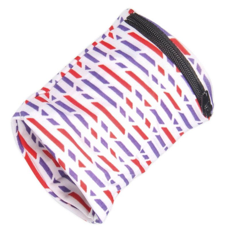 Lightweight Zipper Wristband Men And Women Stretch Breathable Wicking