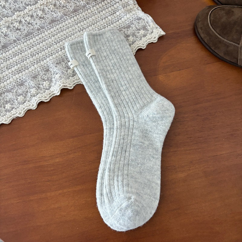 Warm Japanese-style Wool Socks For Women