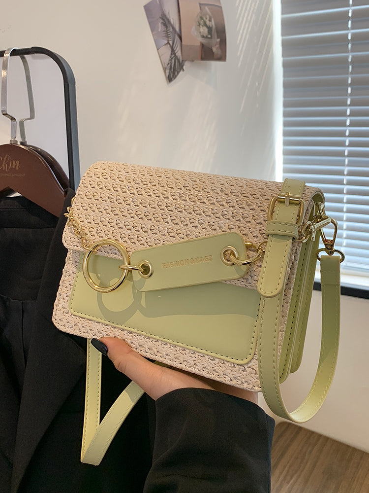 New Fashion Single Shoulder Crossbody Women's Braided Small Square Bag