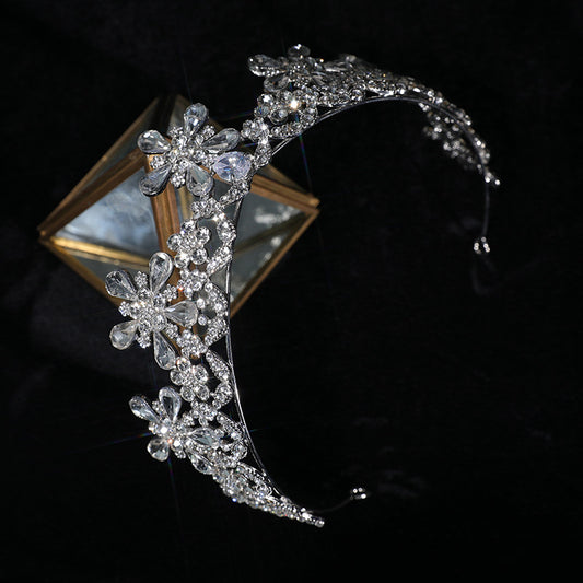 Zircon Crown Hair Accessories Bridal Wedding Makeup