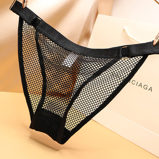 European And American Women's Sexy Mesh Transparent Panties