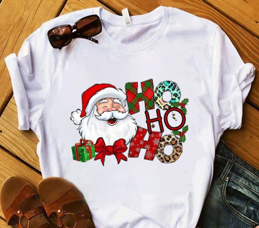 Christmas Printed T-shirt Short Sleeve
