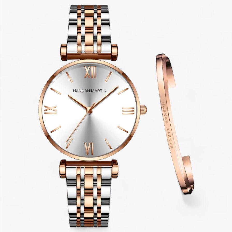 Women's Solid Stainless Steel Band Watch