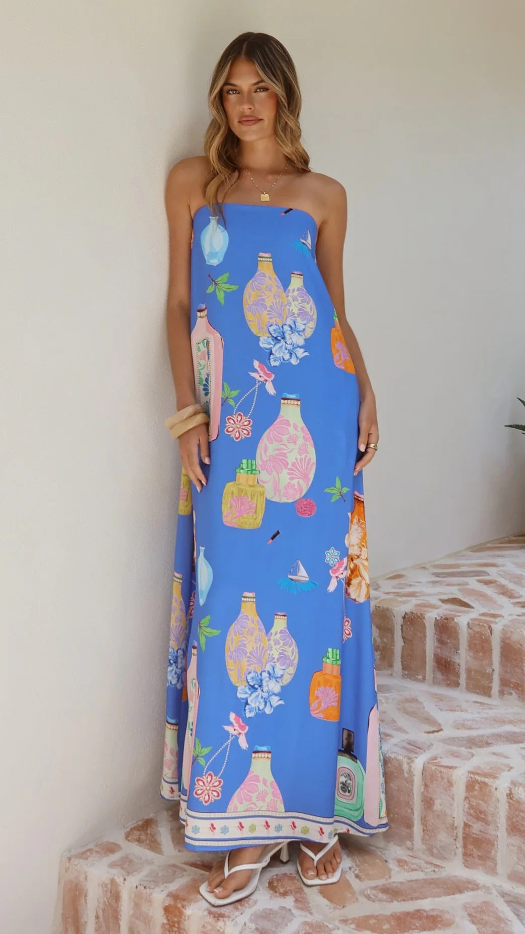Summer New Style Tube Top Long Dress Women's