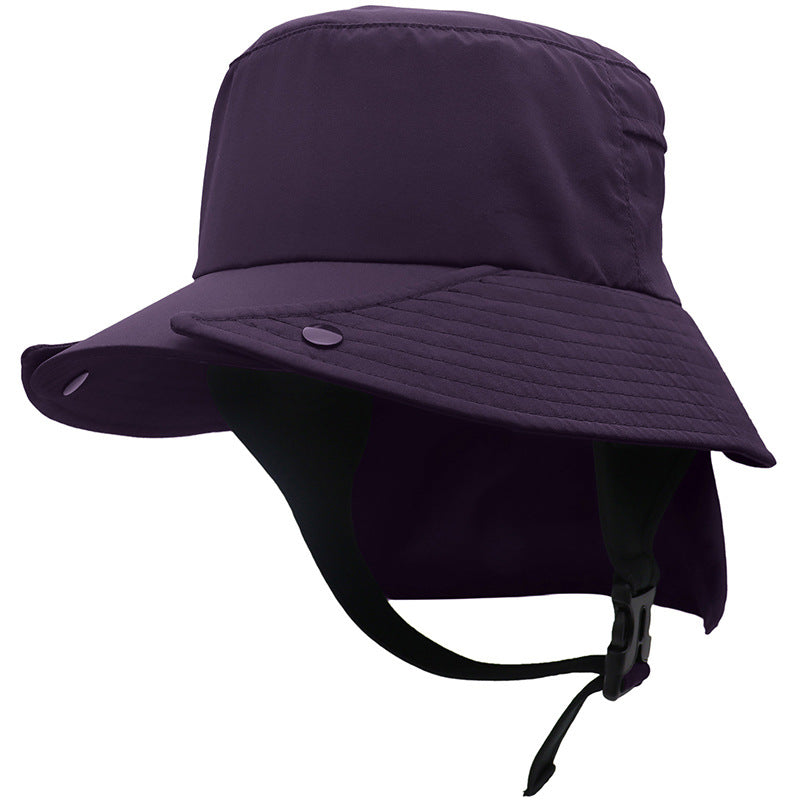 UPF50 Big Brim Detachable Bucket Hat Riding Wild Tour Adventure Fishing Quick-drying Cap Sun Protection Neck Protection