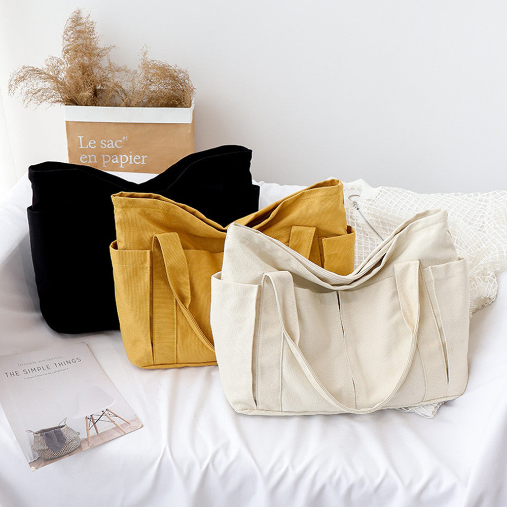 Large Capacity Canvas Bag For Female Students