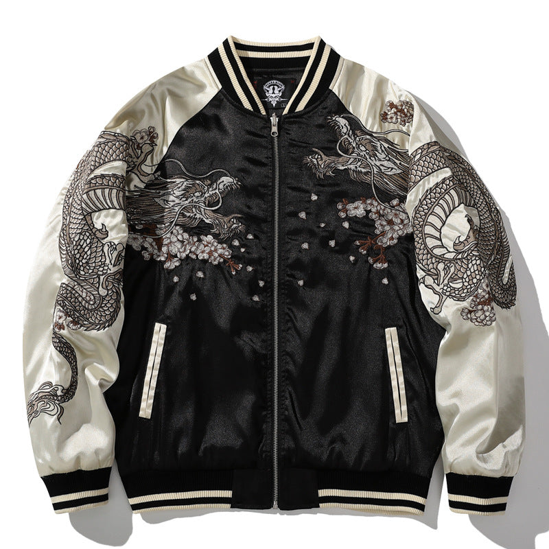 Men's Embroidered Nine Tail Jacket Coat